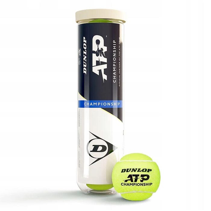 Мяч теннисный Dunlop ATP CHAMPIONSHIP, 3шт, пластик банка