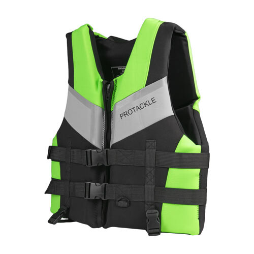 Страховочный жилет jet ski, неопрен, размер XL, 2XL, салатовый.