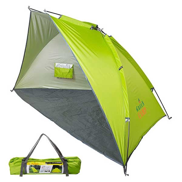 Тент GreenCamp, "мушля", салатовий.