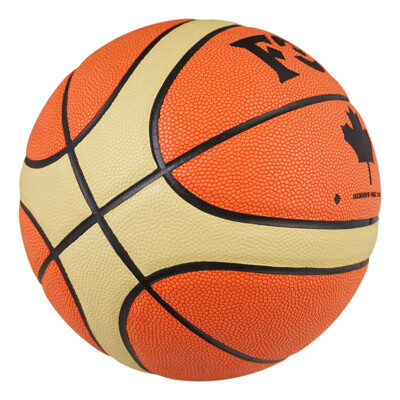Мяч баскетбольный №7 PU, FOX-12  оранжевый с полосой.