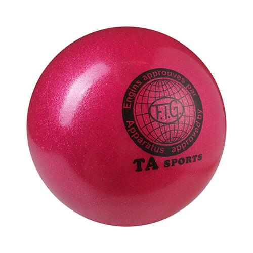 Мяч гимнастический TA SPORT, 280грамм, 16 см, малиновый.