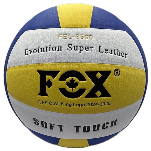 Мяч волейбольный FOX FEL-8500 желтый/белый/синий. Скидка на ящик.