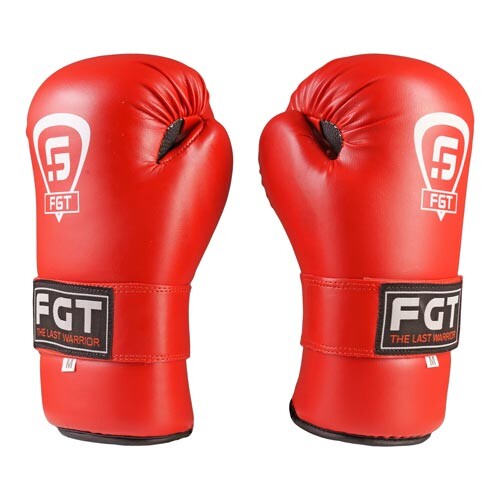 Перчатки FGT KungFu, ММА, 355DX, Flex, S, M, красный