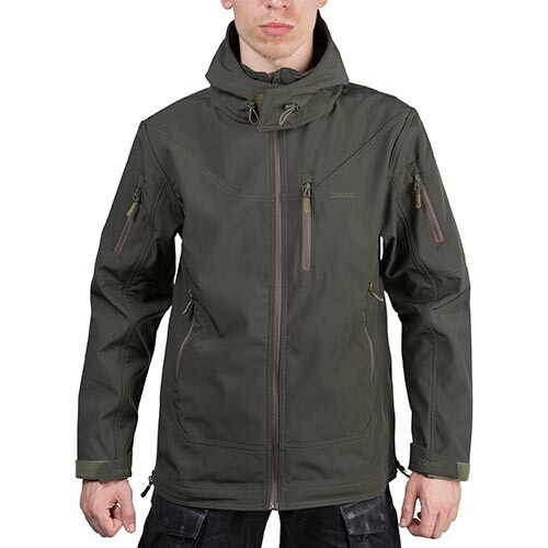 Куртка тактическая Combat,  Softshell, олива, размер L.