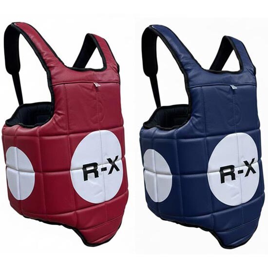 Захист грудей R-X, PVC, червоно-синій, розмір XS, S, M, L.