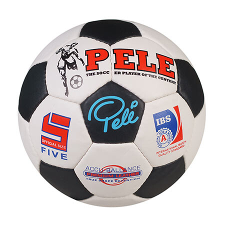 Мяч футбольный Grippy PELE, черно-белый.