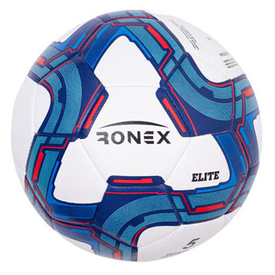 Мяч футбольный гибридный Ronex Elite, синий. Скидки.