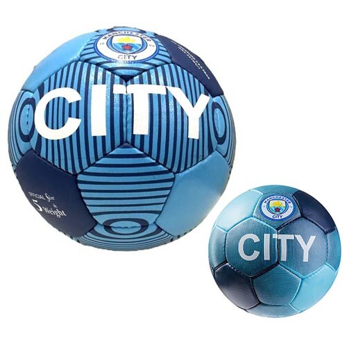 Мяч футбольный Grippy G-14 Manchester 1 City,  голубой. Скидка от 50 шт.