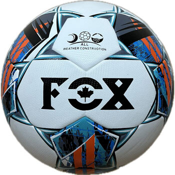 Мяч футбольный №4 гибридный FOX. Скидка на ящик.