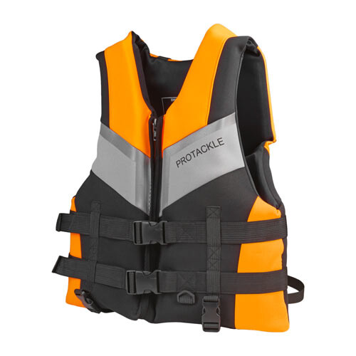 Страховочный жилет jet ski, неопрен, размер XL, 2XL, оранжеввый.