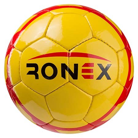 Мяч футбольный DXN(YW) Ronex(HUM), желтый/красный. Распродажа!