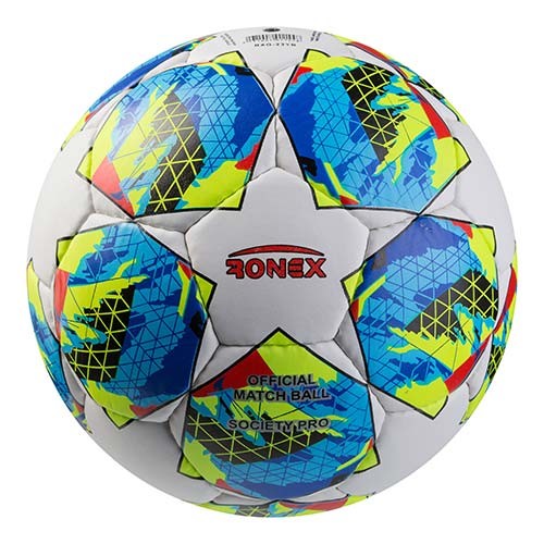 Мяч футбольный DXN Ronex AD-23DX, синий/зеленый. Скидка от 50 шт.