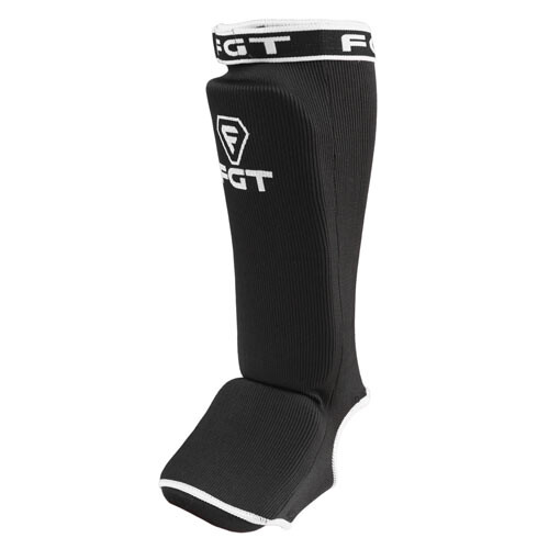 Защита ноги FGT, полиэстер, эластан, черный, липучка, размер S, M, L, XL.