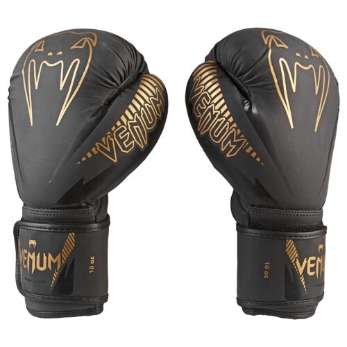 Боксерські рукавички Venum, DX-8523, 8oz,10oz,12oz, 14oz, чорний.