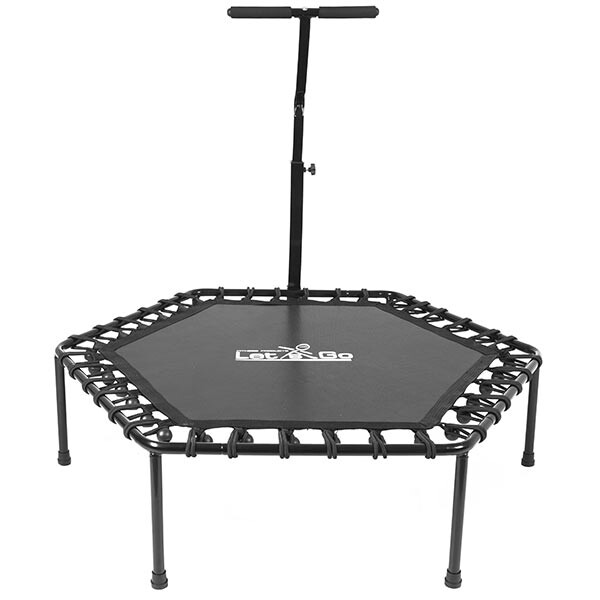 Фитнес батут с ручкой, 50"(126см) IronMaster, черный