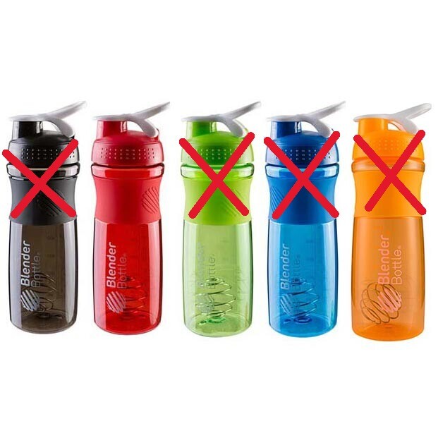 Бутылка для воды BlenderBottle 760мл, шейкер, красная.