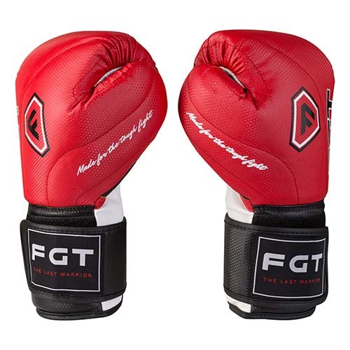 Боксерские перчатки FGT, Cristal, 8oz,10oz,12oz, красный