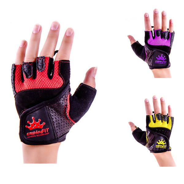 Перчатки вело, фитнес CrownFit Grippy Nap , RX-04, размер S, M, цвета в ассортименте.