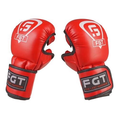 Перчатки FGT MMA, Flex415, размеры S, M, L,  красный.