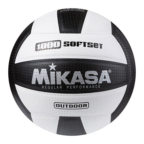 Мяч волейбольный Mikasa 1000 SoftSet,  черно/белый. Скидка на ящик.