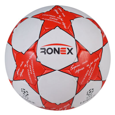 Мяч футбольный Grippy Ronex FN2, красный. Скидка от 50 шт.