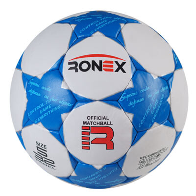 Мяч футбольный Grippy Ronex FN2, синий. Скидка от 50 шт.