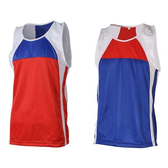 Майка боксерская, размеры S-XL, красный, синий.