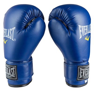 Боксерські рукавички Ever, DX-380, 6oz,8oz,10oz,12oz, синій.