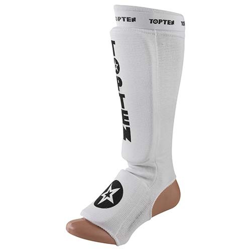 Защита ноги TopTen, полиэстер, эластан, белый, липучка, размер S, M, L, XL.