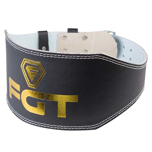Пояс атлетический FGT широкий, PU, размер M, L, XL, 2XL, 3XL черный, F15024