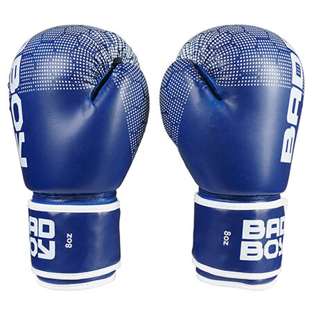 Боксерские перчатки BadBoy"жираф", DX, 8oz,10oz, 12oz, синий.