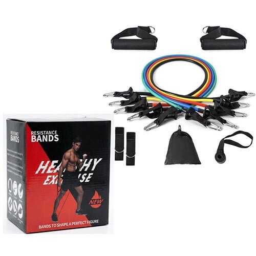 Эспандер трубчатый, многофункциональный, 5 жгутов, Resistance bands.