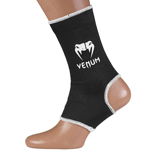 Голеностоп Venum, стяжка, черный, 100, размеры S, M, L, пара
