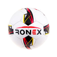 М'яч футбольний DXN Ronex(JM), білий/червоний. Знижка від 50 шт.