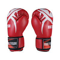 Боксерські рукавички Mike Tyson, PVC, 8oz, 10oz, 12oz, червоний 