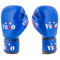 Боксерські рукавички Velo AIBA, шкіра, 10oz, синій