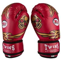 Боксерські рукавички Twins, PVC, 4oz, червоний