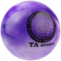 М'яч гімнастичний TA SPORT, 280г, 16 см, мармуровий, фіолетовий.