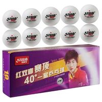 Кулькі для настільного тенісу DHS 1*,  білі, 10шт.
