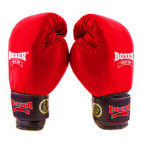 Боксерські рукавички Boxer Profi ФБУ, 12 oz, червоний.