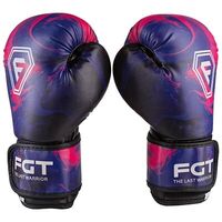 Боксерские перчатки FGT, Flex, 6oz, рисунок, фиолетовый