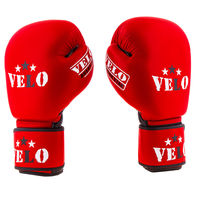Боксерські рукавички Velo AIBA, шкіра, 10oz, червоний