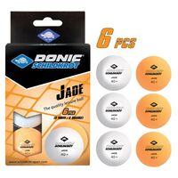 Кульки для настільного тенісу Donic Jade ball 40+, 6 шт., білий+оранж.