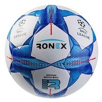 Мяч футбольный Ronex, гибридный, FN синий.