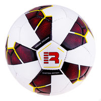 М'яч футбольний Grippy Ronex PRIDE R-201, білий/червоний. Знижка від 50 шт.