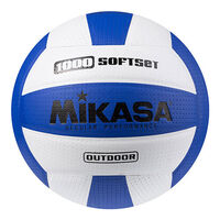 М'яч волейбольний Mikasa 1000 SoftSet, синьо/білий. Знижка на ящик.