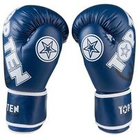 Боксерські рукавички TopTen WARRIOR, PVC, 6oz,8oz,10oz, 12oz, синій.