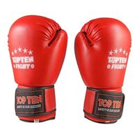 Боксерські рукавички TopTen, DX, 8oz, 10oz, червоний.